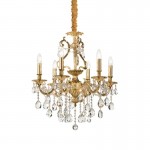 Gioconda - Gold 6 Light Chandelier with Crystal Gioconda - Gold 6 Light Chandelier with Crystal