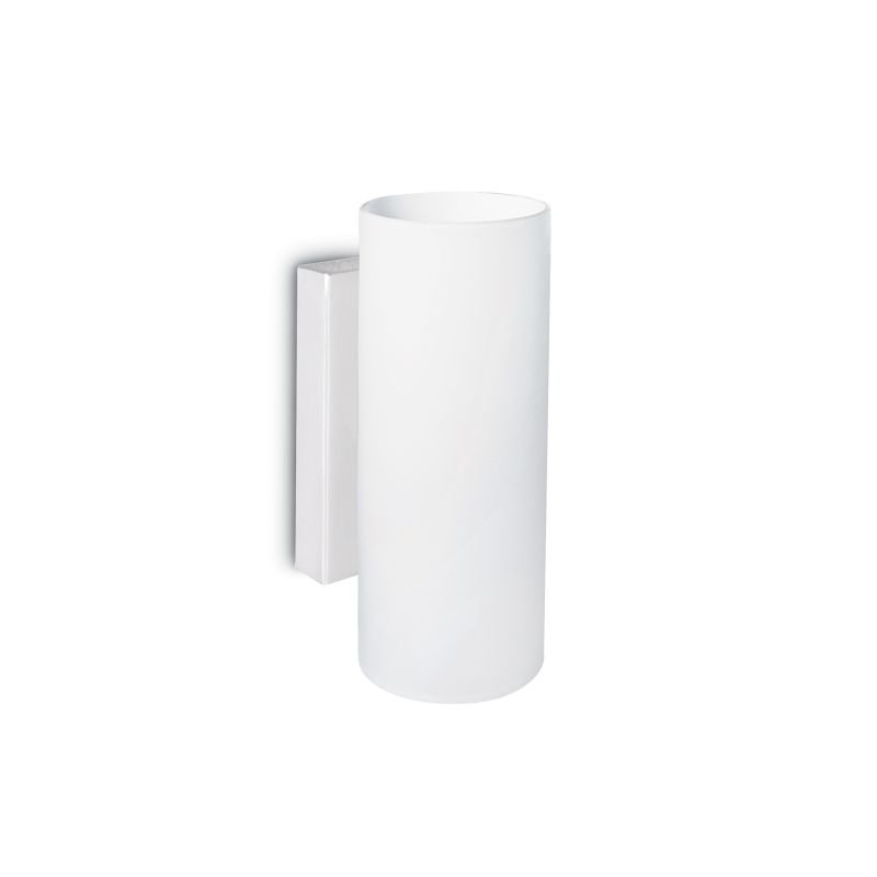 IdealLux-060620 - Paul - White Glass Up & Down Wall Lamp