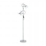 Polly - Adjustable Silver 2 Light Floor Lamp Polly - Adjustable Silver 2 Light Floor Lamp