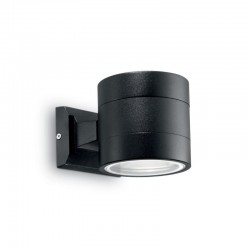Snif Round - Outdoor Black Up & Down Wall Lamp 