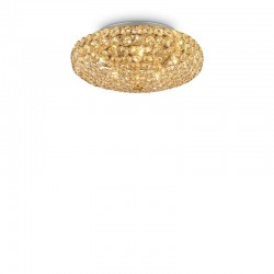 King - Gold 5 Light Ceiling Lamp with Crystal King - Gold 5 Light Ceiling Lamp with Crystal
