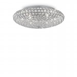King - Chrome 9 Light Ceiling Lamp with Crystal King - Chrome 9 Light Ceiling Lamp with Crystal