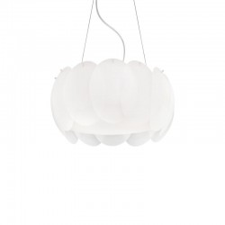 Ovalino - Decorative White Glass 5 Light Pendant Ovalino - Decorative White Glass 5 Light Pendant