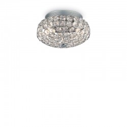 King - Chrome 3 Light Ceiling Lamp with Crystal King - Chrome 3 Light Ceiling Lamp with Crystal