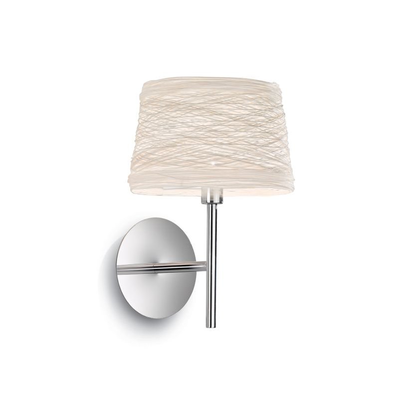Wall Lights - Basket - Cream Fireproof Twine Wall Lamp IdealLux-082493 - Basket - Cream Fireproof Twine Wall Lamp