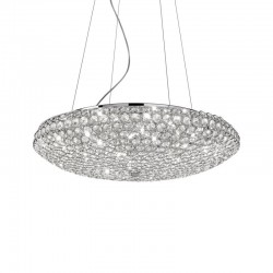 King - Chrome 12 Light Pendant with Crystal King - Chrome 12 Light Pendant with Crystal