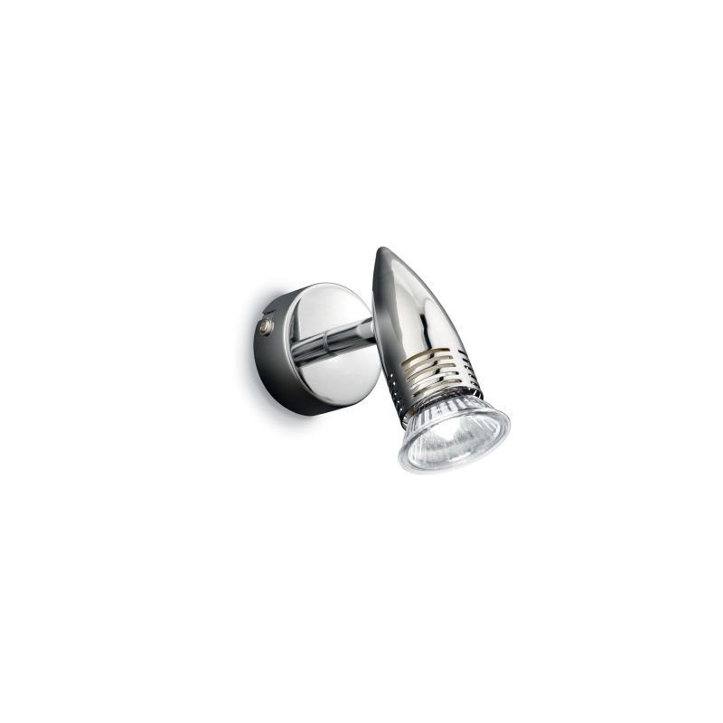 Spot & Downlights - Alfa - Chrome Single Spotlight IdealLux-089560 - Alfa - Chrome Single Spotlight