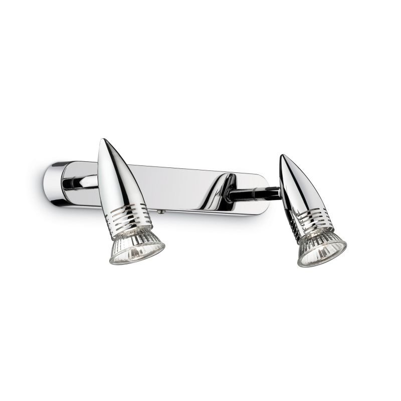 Spot & Downlights - Alfa - Chrome Twin Spotlights IdealLux-089577 - Alfa - Chrome Twin Spotlights