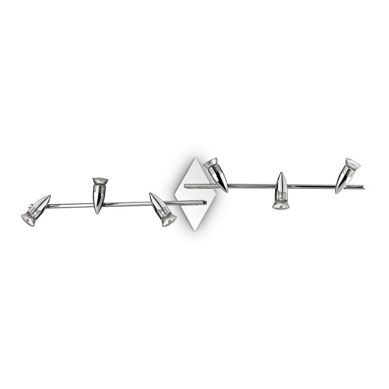 Kitchen Lights - Alfa - Chrome 6 Spotlights IdealLux-089591 - Alfa - Chrome 6 Spotlights