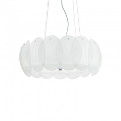 Ovalino - Decorative White Glass 8 Light Pendant Ovalino - Decorative White Glass 8 Light Pendant