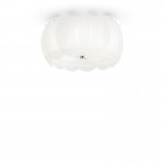 Ovalino - Decorative White Glass 5 Light Ceiling Lamp Ovalino - Decorative White Glass 5 Light Ceiling Lamp