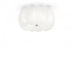 Ovalino - Decorative White Glass 5 Light Ceiling Lamp Ovalino - Decorative White Glass 5 Light Ceiling Lamp