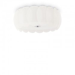Ovalino - Decorative White Glass 8 Light Ceiling Lamp Ovalino - Decorative White Glass 8 Light Ceiling Lamp