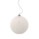 IdealLux-096162 - Basket - White Fireproof Twine Single Hanging Pendant -Ø 40