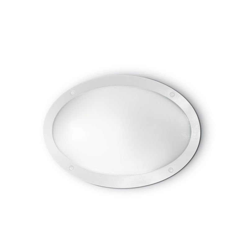 IdealLux-096711 - Madea - Outdoor White Oval Wall Lamp