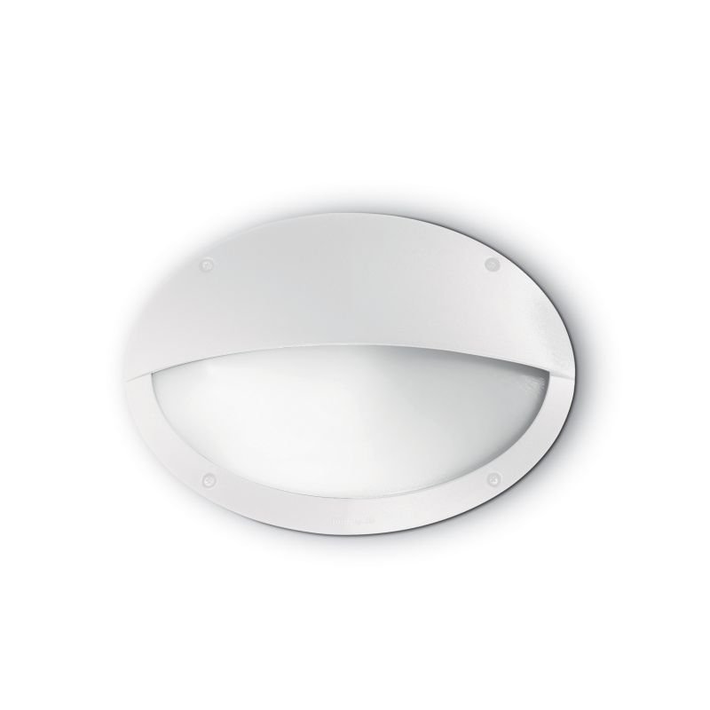 IdealLux-096735 - Madea - Outdoor White Oval Wall Lamp