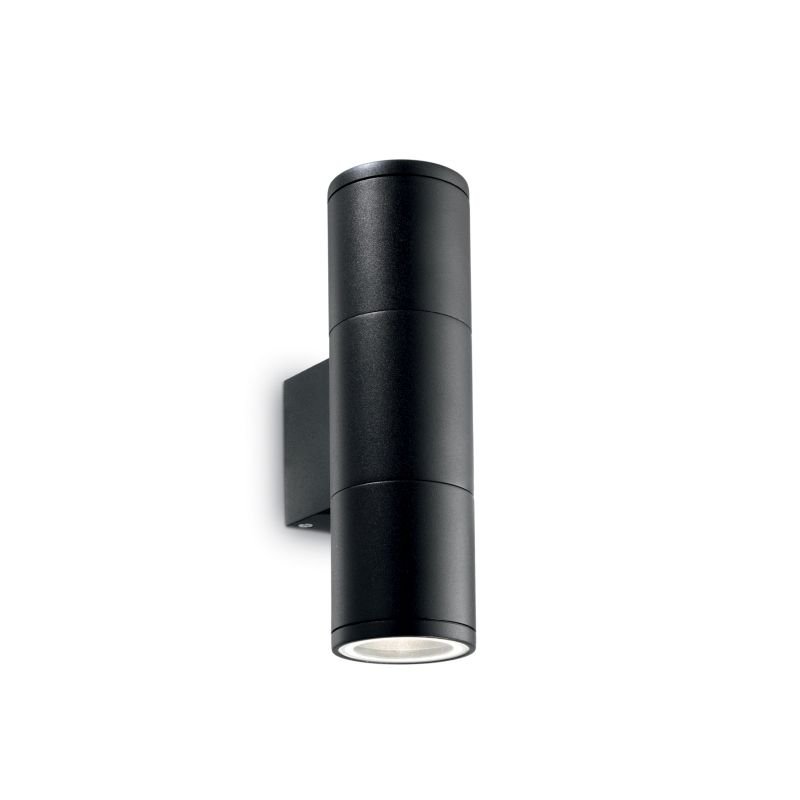 IdealLux-100395 - Gun - Outdoor Small Black Wall Lamp