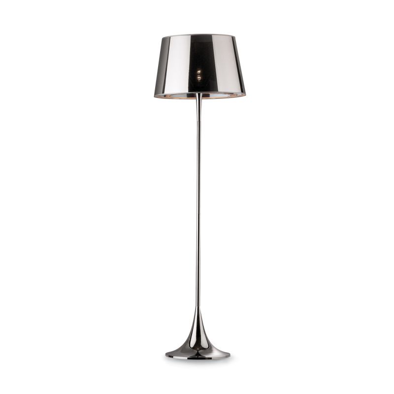 IdealLux-032382 - London - Chrome and Transparent Floor Lamp