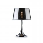 London - Chrome Table Lamp with Clear & Chrome Shade London - Chrome Table Lamp with Clear & Chrome Shade