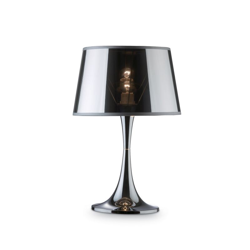 IdealLux-032375 - London - Chromed and Transparent Big Table Lamp