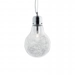 Luce Max - Chrome Pendant with Clear Glass & Aluminum Thread Luce Max - Chrome Pendant with Clear Glass & Aluminum Thread