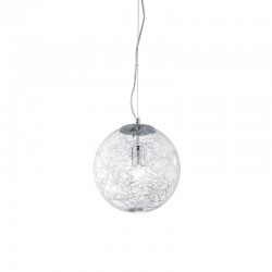 Mapa Max - Chrome Pendant with Clear Glass & Aluminum Thread Mapa Max - Chrome Pendant with Clear Glass & Aluminum Thread