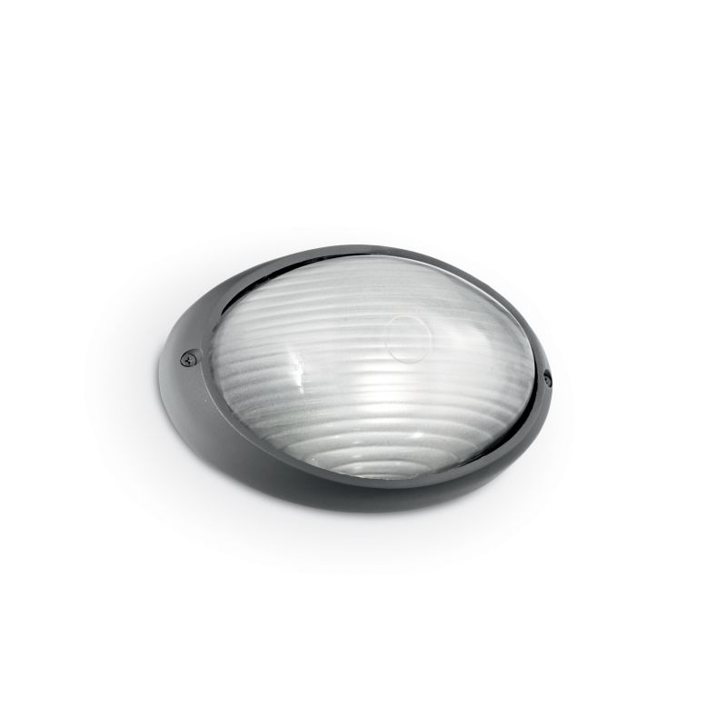 Outdoor - Mike - Outdoor Anthracite Small Oval Wall Lamp IdealLux-061788 - Mike - Outdoor Anthracite Small Oval Wall Lamp