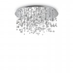 Neve - Chrome 15 Light Ceiling Lamp with Crystal
