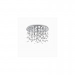 Neve - Chrome 8 Light Ceiling Lamp with Crystal