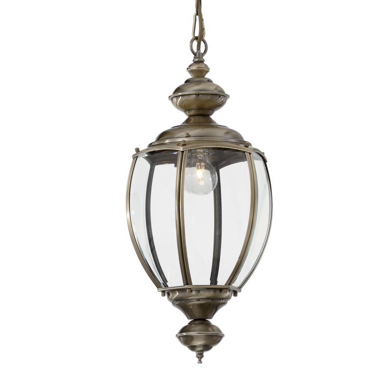 IdealLux-005911 - Norma - Antique Brass Lantern Hanging Pendant