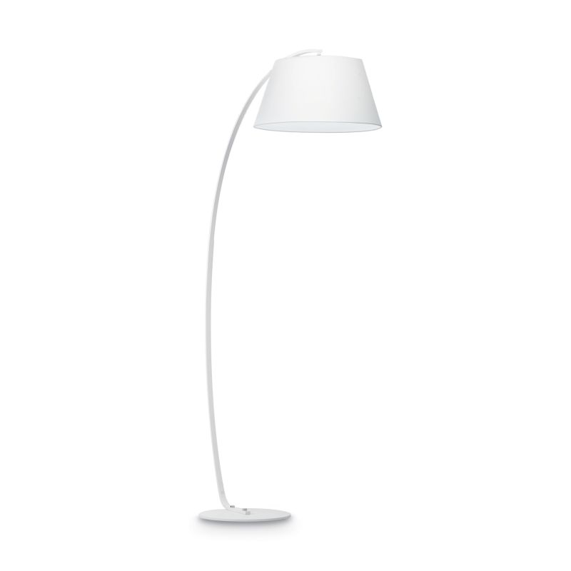 IdealLux-051741 - Pagoda - Adjustable White Fabric Floor Lamp