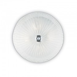 Shell - Chrome 6 Light Ceiling Lamp with Decorative Glass Shell - Chrome 6 Light Ceiling Lamp with Decorative Glass