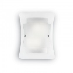Triplo - Frosted & Clear Glass 2 Light Wall Lamp