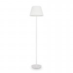 Cylinder - Chrome 2 Light Floor Lamp with White Glass Cylinder - Chrome 2 Light Floor Lamp with White Glass