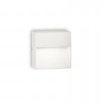 Down - Outdoor White Square Wall Lamp