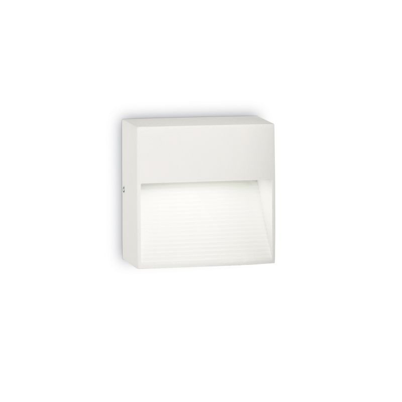 IdealLux-115382 - Down - Outdoor White Square Wall Lamp