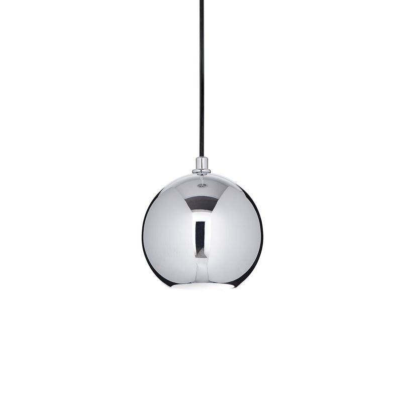 IdealLux-116464 - Mr jack - Big Chrome Metal Round Single Hanging Pendant