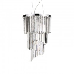 Carlton - Chrome 8 Light Chandelier with Crystal Carlton - Chrome 8 Light Chandelier with Crystal