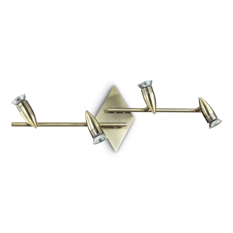 Kitchen Lights - Alfa - Antique Brass 4 Spotlights IdealLux-119830 - Alfa - Antique Brass 4 Spotlights