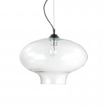 Bistro - Black Pendant with Clear Glass Shade Bistro - Black Pendant with Clear Glass Shade