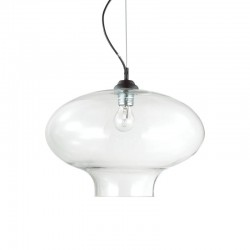 Bistro - Black Pendant with Clear Glass Shade Bistro - Black Pendant with Clear Glass Shade