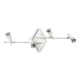 Kitchen Lights - Alfa - White and Chrome 4 Spotlights IdealLux-122731 - Alfa - White and Chrome 4 Spotlights