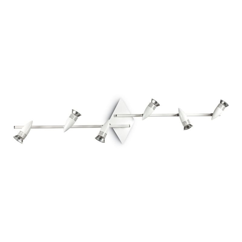Kitchen Lights - Alfa - White and Chrome 6 Spotlights IdealLux-122748 - Alfa - White and Chrome 6 Spotlights