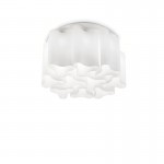 Compo - White 10 Light Ceiling Lamp with White Decorative Glass Compo - White 10 Light Ceiling Lamp with White Decorative Glass