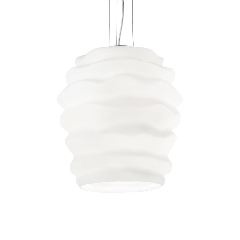 IdealLux-132365 - Karma - Big Decorative White Glass Single Pendant