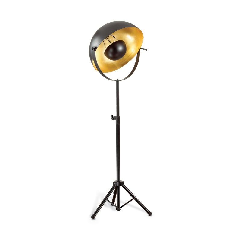 Table & Floor Lamp - Stage - Adjustable Black and Gold Metal Floor Lamp IdealLux-132778 - Stage - Adjustable Black and Gold Metal Floor Lamp