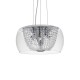 Ceiling Lights - Audi-61 - Crystal with Clear Glass 6 Light Hanging Pendant IdealLux-133874 - Audi-61 - Crystal with Clear Glass 6 Light Hanging Pendant