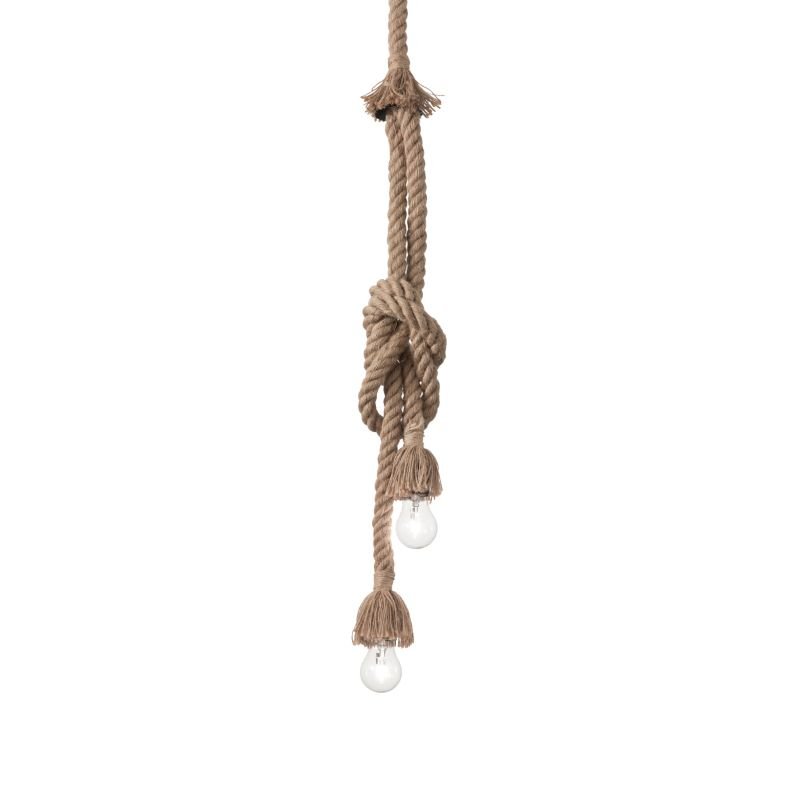 IdealLux-134840 - Canapa - Natural Hemp Rope 2 Light Hanging Pendant
