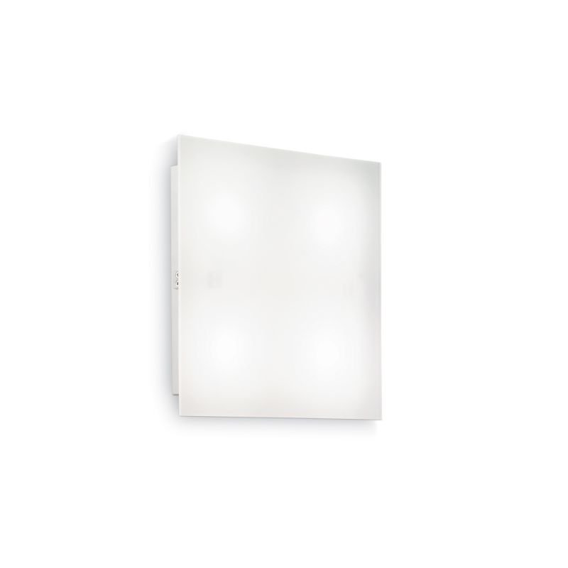 Ceiling Lights - Flat - White Acrylic 1 Light Ceiling Lamp IdealLux-134888 - Flat - White Acrylic 1 Light Ceiling Lamp
