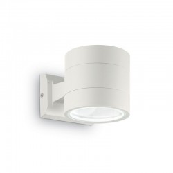 Snif Round - Outdoor White Up & Down Wall Lamp 